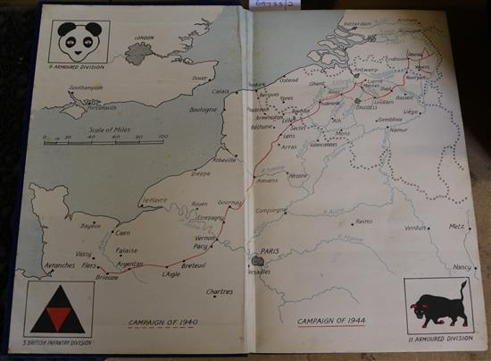 COURAGE (Major G), The History of the 15/19 The Kings Royal Hussars 1939-1945, Gale & Pouldon 1949, 19 folding maps, photographs etc